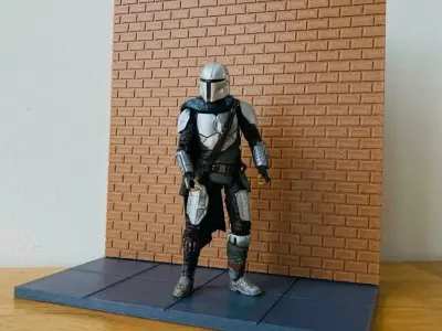 CUSTOM BRICK WALL AND SIDE WALK 3D print model