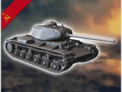 KV-85 Object 239 - Soviet army WW2 Second World East front Ostfr 3D print model V1