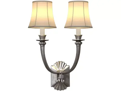 Hudson Valley Sconce Double  Wall Lamp in European Classic Style 3D model