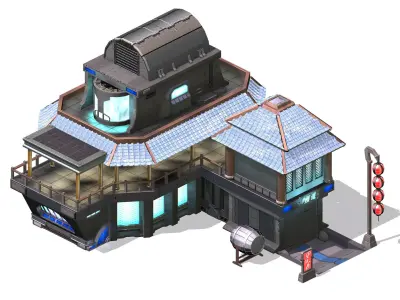 Future World - Bar 01 3D model