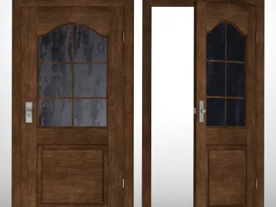 Doors2 Low-poly 3D model