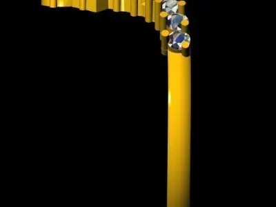 Chevron Ring vanki 3dm file 3D print model