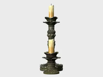 Candle Holder Low-poly 3D model