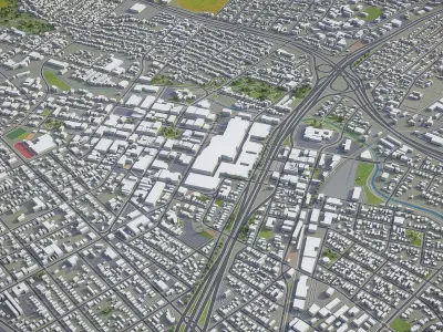 Santa Rosa  Low-poly 3D model