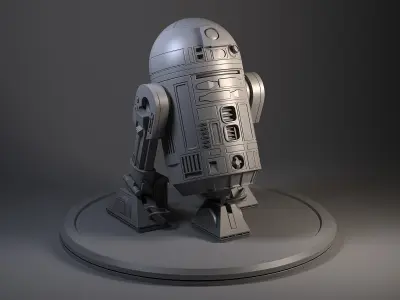 R2D2 Star Wars Droid Robot 3D model