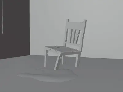 Abandoned Chair  3D model