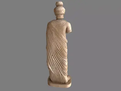 Ancient Statue Low poly 3d model Low-poly 3D model