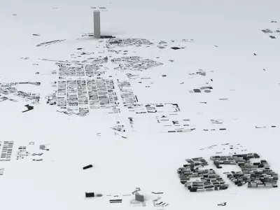 Changchun Streets and Buildings 3D model