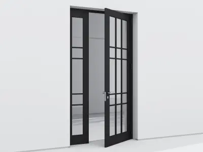 Aluminium door 177 3D model
