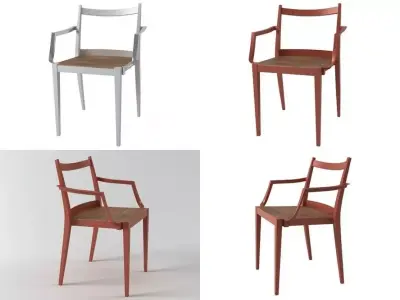 Play wooden armchair 3D model