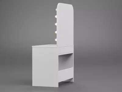 Makeup Table - Modern Hollywood Mirror Vanity Desk  3D model