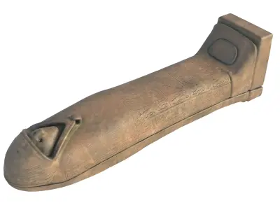 Pharaoh coffin Low-poly 3D model