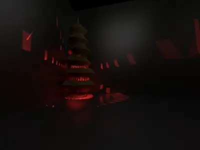 Chinese Lighting Stand unit Free 3D model