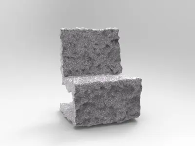 Simple Seat Urban exterior 3D model
