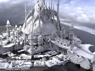Crescent Dubai Future City base 1 3D model