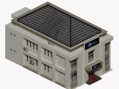 Bank building  3D model