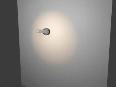 torch light Low-poly 3D model