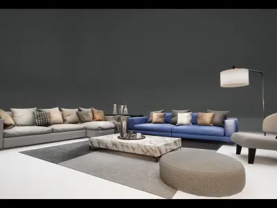 DH STUDIO Furniture Collection 11 Low-poly 3D model