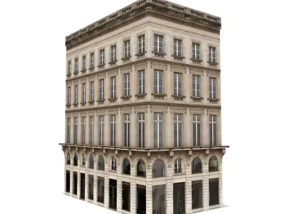 Apartment House 118 Low Poly Low-poly 3D model