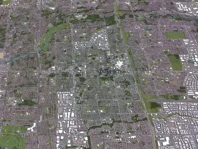 Mississauga Low-poly 3D model