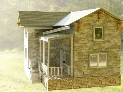 abandoned house 3D model