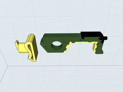 Touch less door tool Free 3D print model