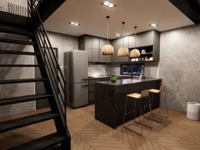 LOFT APARTMENT 3D model