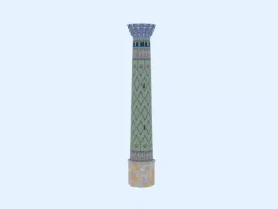 Central Asia Persia Minaret 3D model