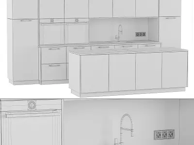 Kitchen 28 3D model purchase