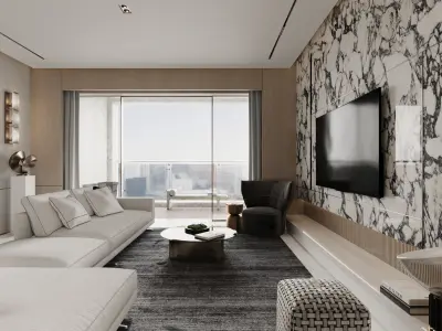 Apartment interior scenes     3D model 14