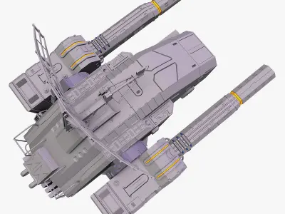 Heavy laser 3d model 3D model