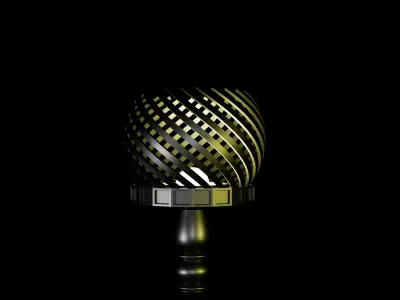 Elegant 3D-Modeled Lamp Stand - Perfect for Battery Bulbs 3D print model