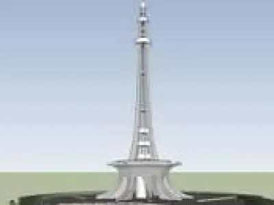 Minar e pakistan blender blend 3D model