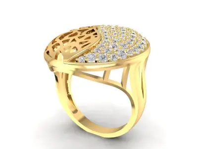 Filigree Diamond Jewelry Set  2076 3D print model