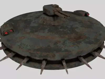 Science-fiction drone 3D model