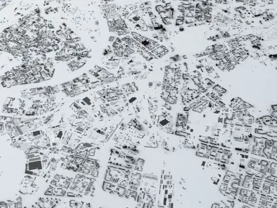 Saint Petersburg Streets and Buildings 3D model