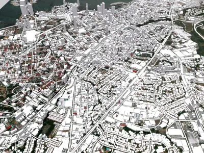 Cityscape Panama City 3D model