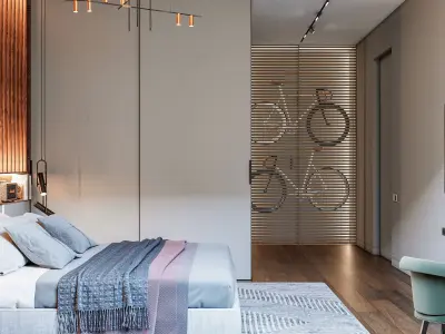 Bedroom Interior Scene 01 3D model