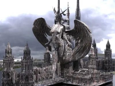 High Arch Queen Cathedral 3D model