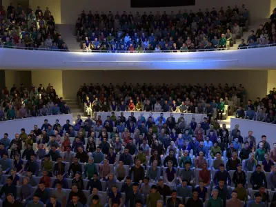  Theater Hall With Audience 