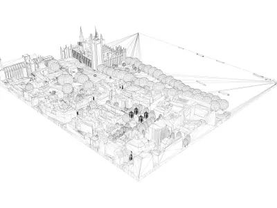 London city tile Level 2 block TQ3079 South West 3D model