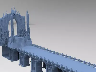 Dantes Underworld scene 3 3D model