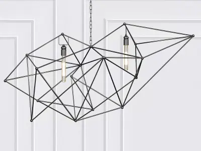 Maquette Double Chandelier 3D model