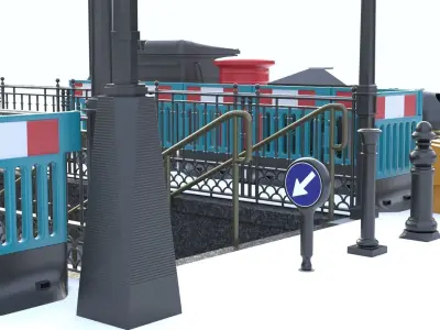 London street props 3D model