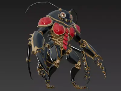 Insect Carapace Demon 3D model