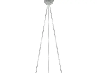 Black Floor Lamp 3D Model 3D model