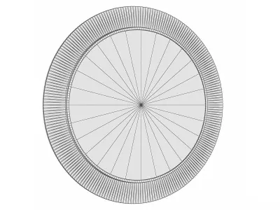 Mirror in a metal frame GZ-M1041 3D model