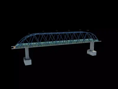 Bridge construction 3D model