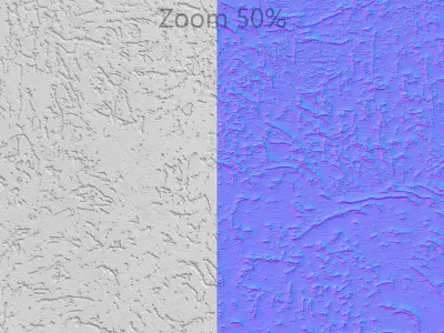 Seamless material for facade plaster v2 - 8k Texture