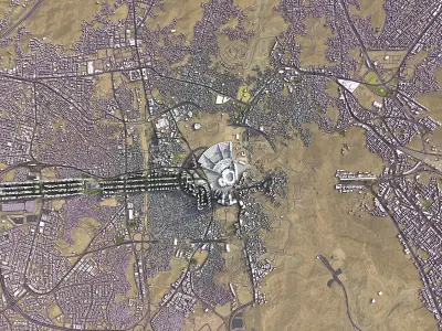 Mecca - 3D City Model Low-poly 3D model